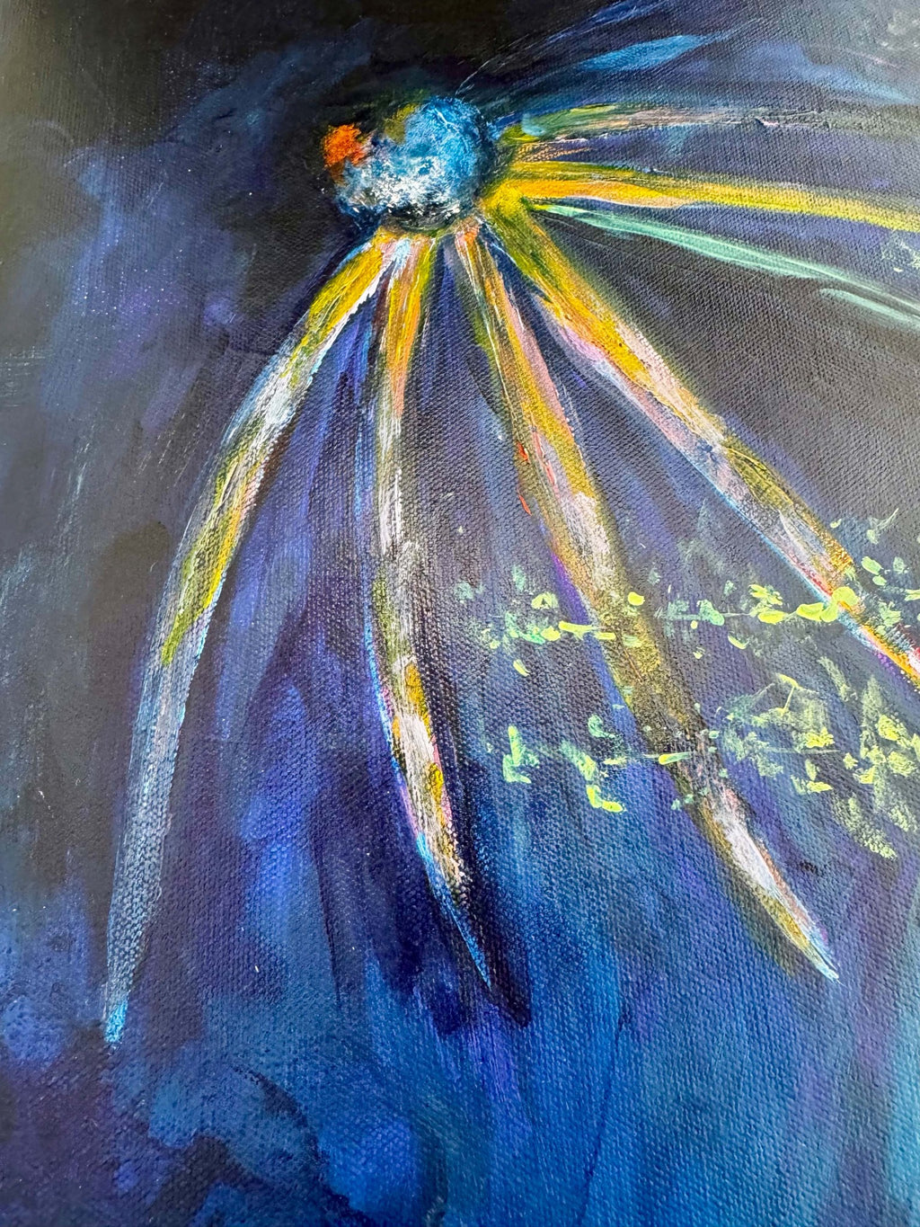 They Refused to Behave cornflower detail