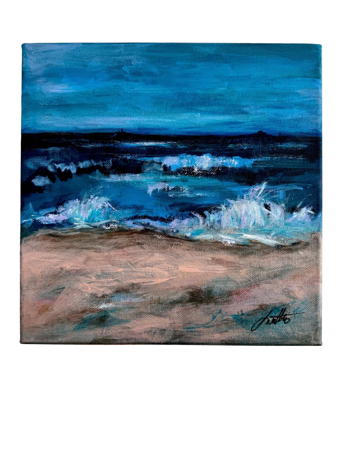 Between Waves, original Kitty Hawk seascape by Loretta Kennedy